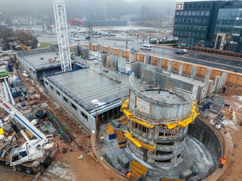 
Nuotraukų galerija iš paukščio skrydžio: kaip atrodo buvusiose molio kasyklose kylantis verslo centras                