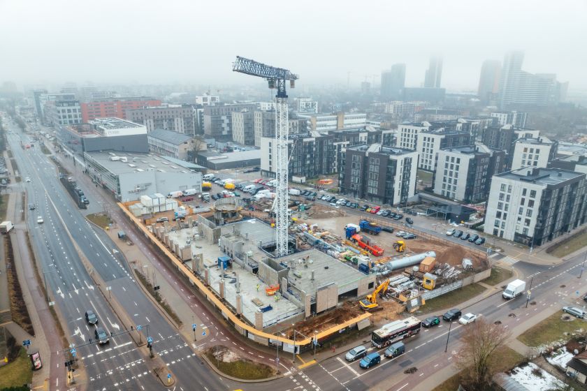 
Nuotraukų galerija iš paukščio skrydžio: kaip atrodo buvusiose molio kasyklose kylantis verslo centras                