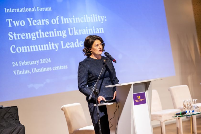 
Olena Zelenska: VDU Ukrainos centre Lietuvoje mūsų balsai skamba garsiau                