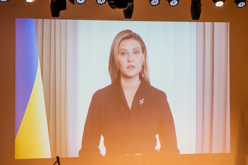 
Olena Zelenska: VDU Ukrainos centre Lietuvoje mūsų balsai skamba garsiau                