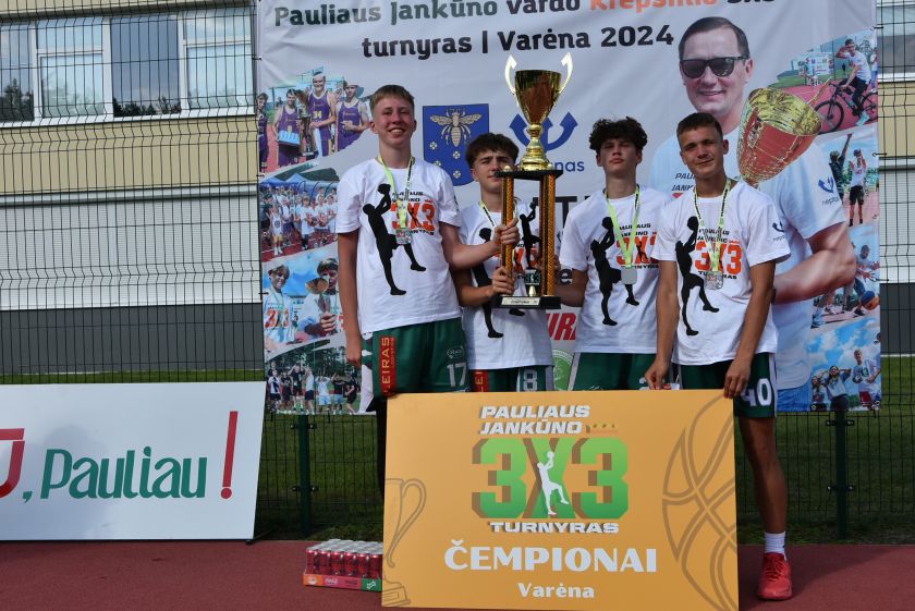 
Pauliaus Jankūno vardo 3x3 krepšinio turnyre Varėnoje – rekordinis komandų skaičius                