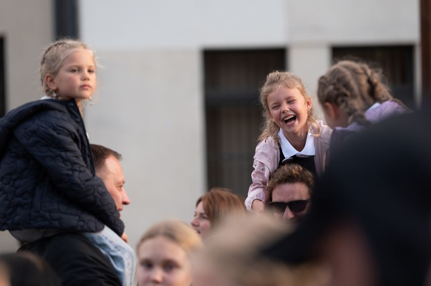 
Mokslo metų startas Kaune: krepšinio rekordas, šokiai ir galingas koncertas                