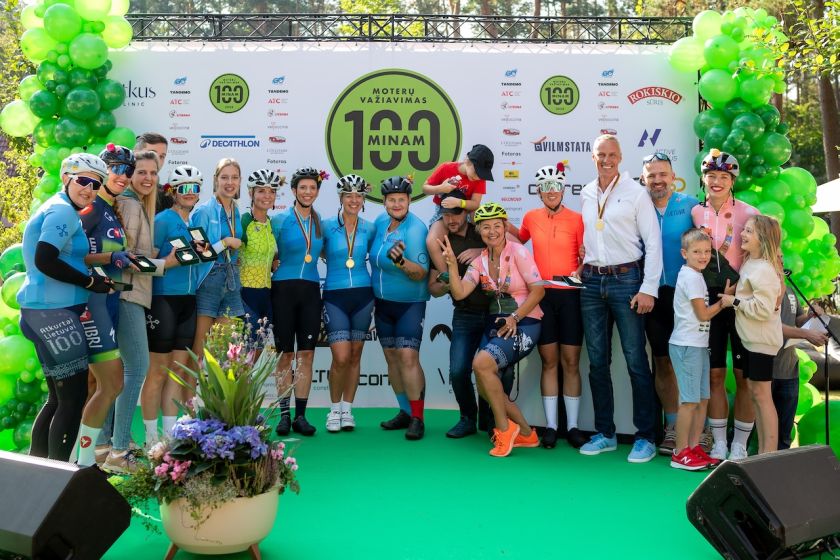 
Pasaulinio labdaringo 100 km važiavimo dviračiais renginyje – rekordinis kiekis Lietuvos dviratininkių                