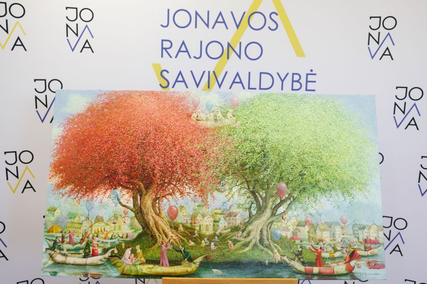 
Jonavoje ant ligoninės sienos perkels R.Januškevičiaus paveikslą                