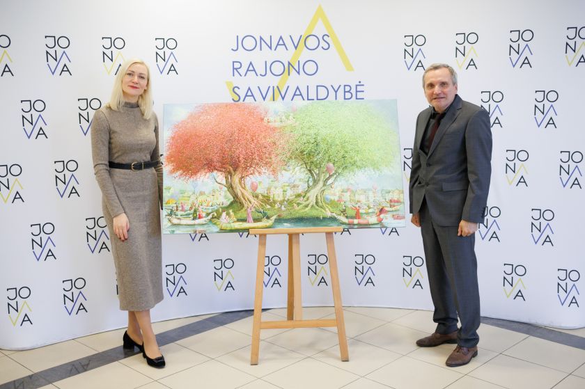 
Jonavoje ant ligoninės sienos perkels R.Januškevičiaus paveikslą                