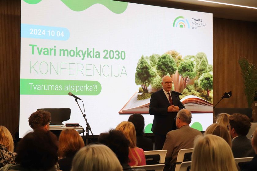 
Konferencijoje „Tvari mokykla 2030“ pristatytos gerosios tvarumo praktikos švietime                 