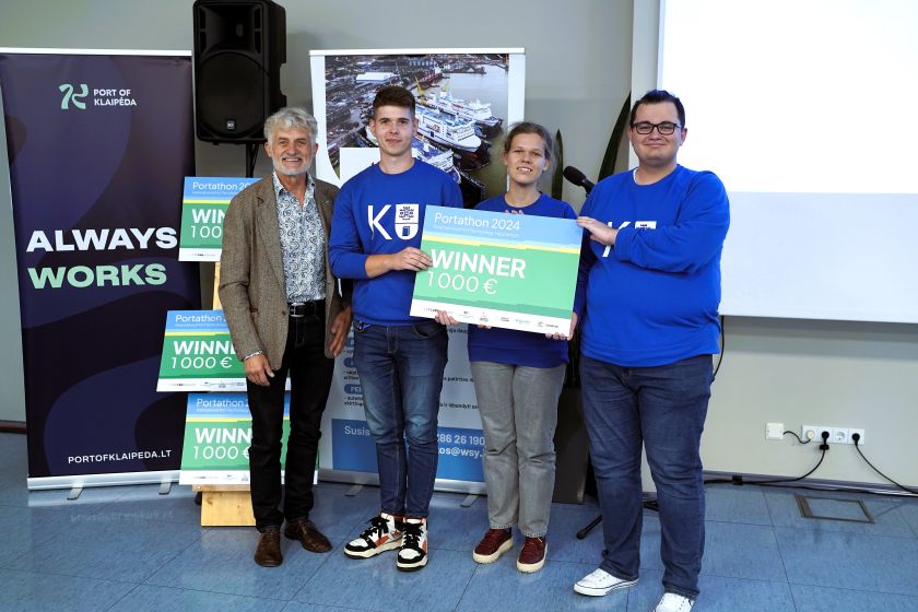 
„Portathon 2024“ sprendimai – alternatyviai energijai įdarbinti uostuose ir jūriniame sektoriuje                