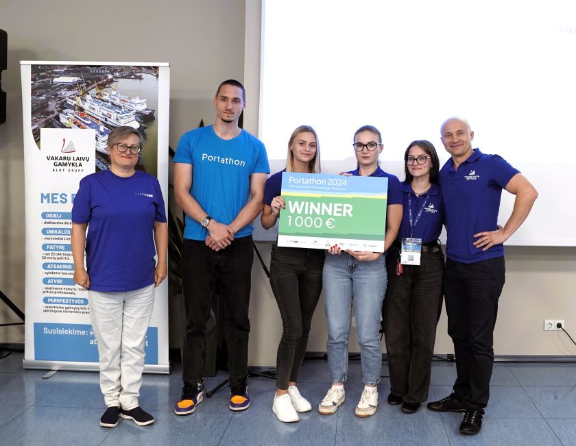 
„Portathon 2024“ sprendimai – alternatyviai energijai įdarbinti uostuose ir jūriniame sektoriuje                