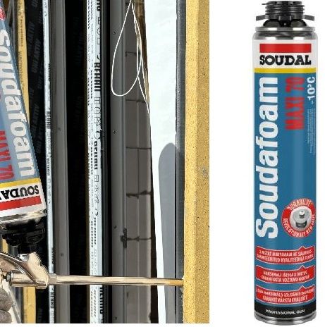 
SOUDAL žieminės montavimo putos – geriausias būdas montuoti langus ir duris net esant žemai temperatūrai                