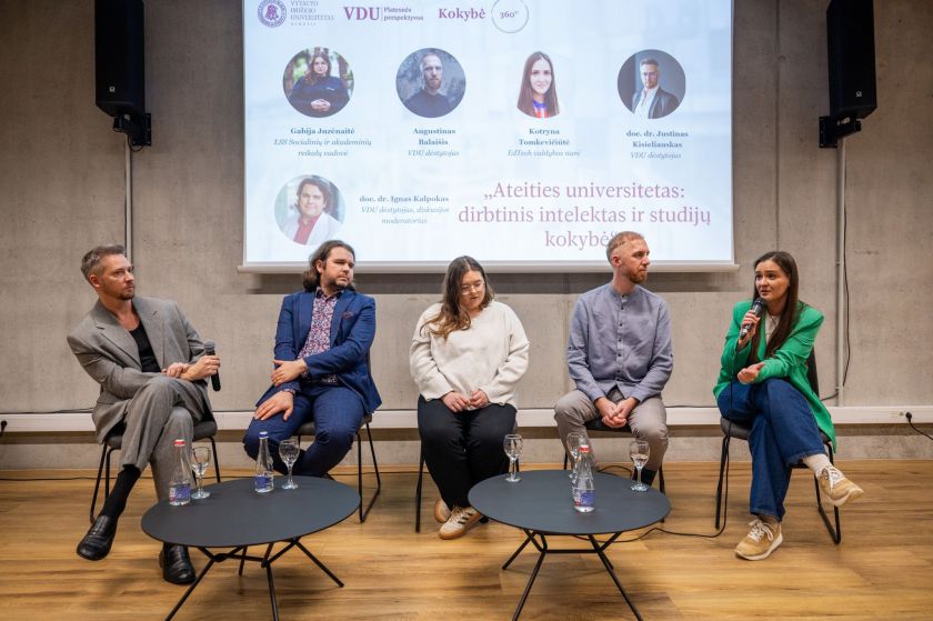 Kokybės dienos proga VDU vyko diskusija apie dirbtinį intelektą ir inovatyviausiųjų apdovanojimai