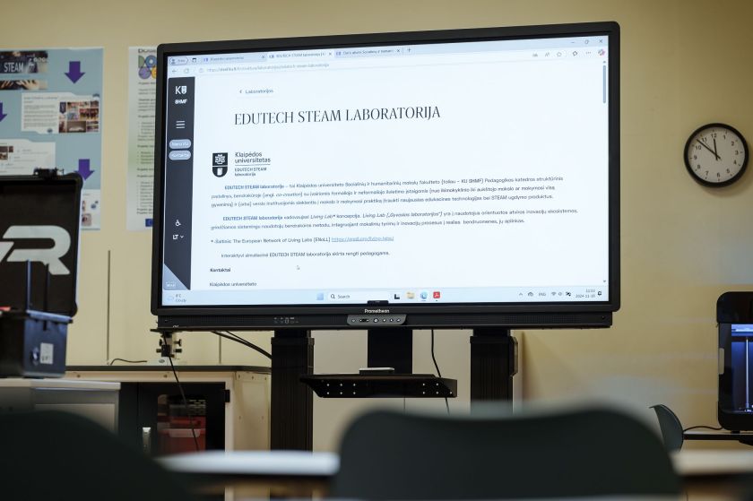Inžinerijos ir robotikos gali mokytis 3-mečiai: edukacines technologijas siūlo Klaipėdos universiteto EDUTECH STEAM laboratorija