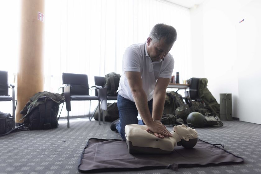 Alpinistas S. Damulevičius dalijasi įspūdžiais iš visuomenininkų organizuoto komendantūros kurso: kalnai ir karinės pratybos – daugiau bendro, nei atrodo