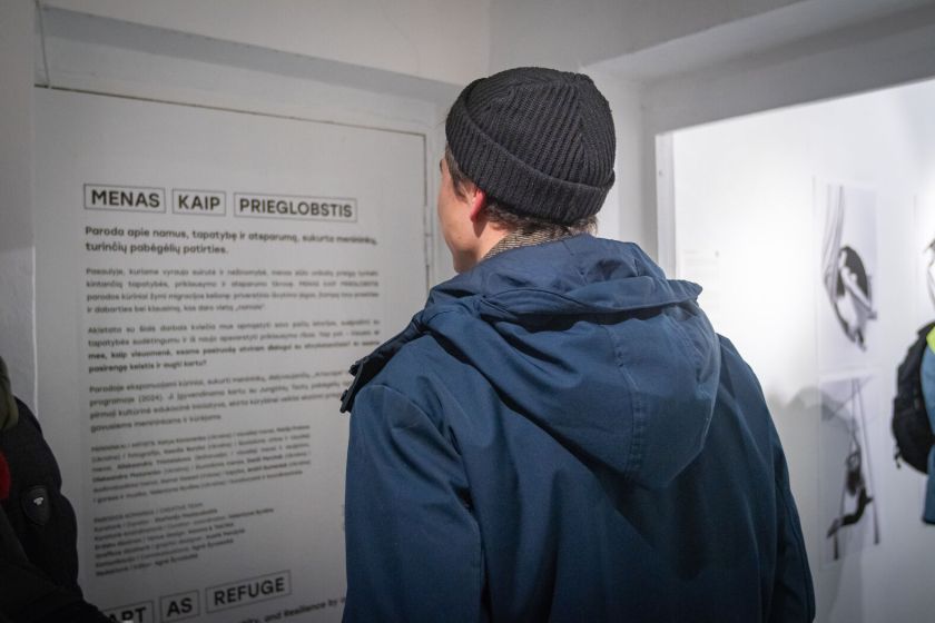 Vilniuje atidaryta paroda „Menas kaip prieglobstis“