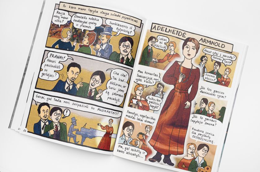 LNDM Nacionalinėje dailės galerijoje – komikso apie dailininką Praną Domšaitį pristatymas