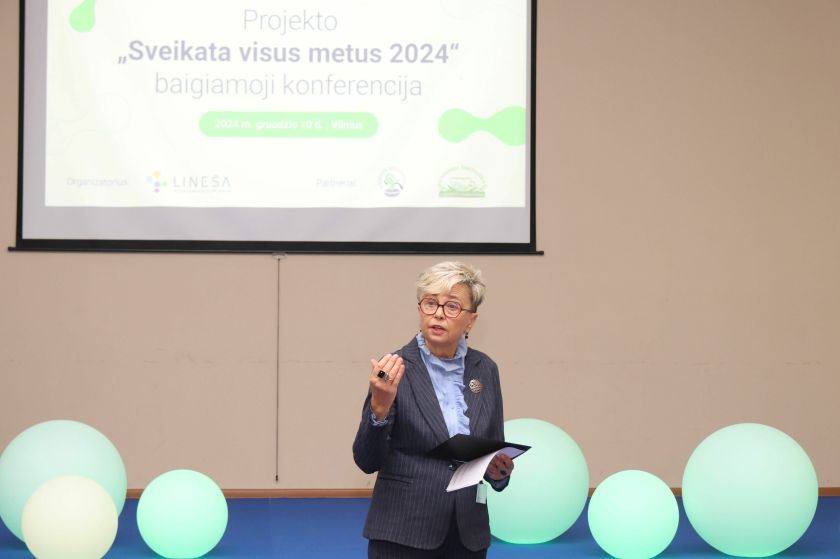 Konferencijoje pagerbti projekto „Sveikata visus metus 2024“ dalyviai