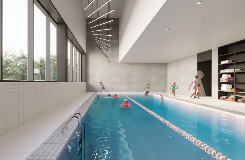 Šiaurės licėjus Didžiojoje Riešėje įkasė simbolinę kapsulę – mokykla ir darželis su baseinu duris atvers 2025 m. rugsėjį