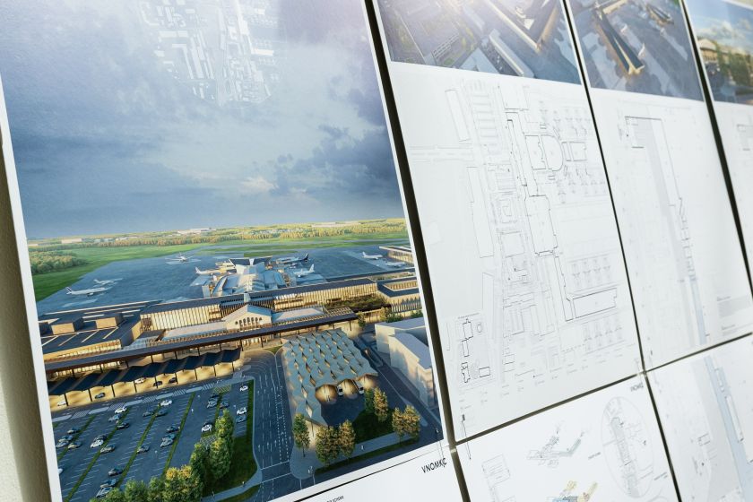 Būsimo Vilniaus oro uosto atvykimo terminalo architektūrinės idėjos pristatomos viešai
