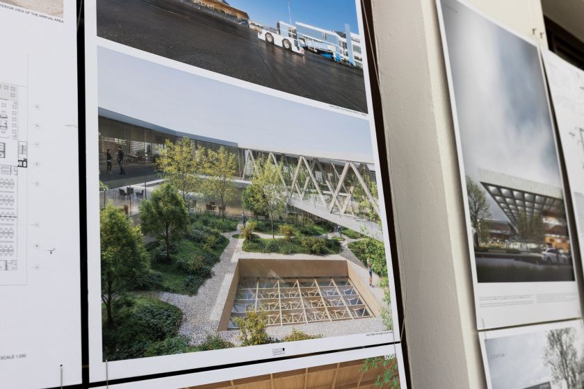 Būsimo Vilniaus oro uosto atvykimo terminalo architektūrinės idėjos pristatomos viešai