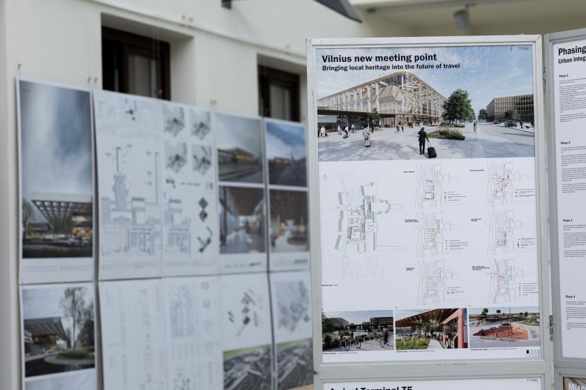 Būsimo Vilniaus oro uosto atvykimo terminalo architektūrinės idėjos pristatomos viešai