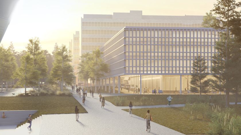 Vilniaus universitetas atnaujina Saulėtekį: pristato planus ir atidaro architektūrinių idėjų parodą