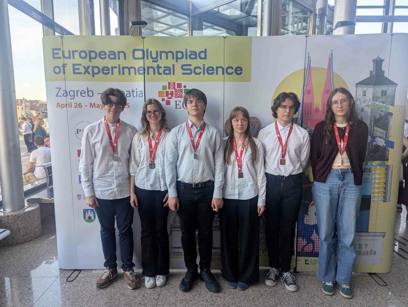 Lietuvos mokinių sėkmė Europos praktinėje gamtos mokslų olimpiadoje Kroatijoje – iškovoti net 6 medaliai