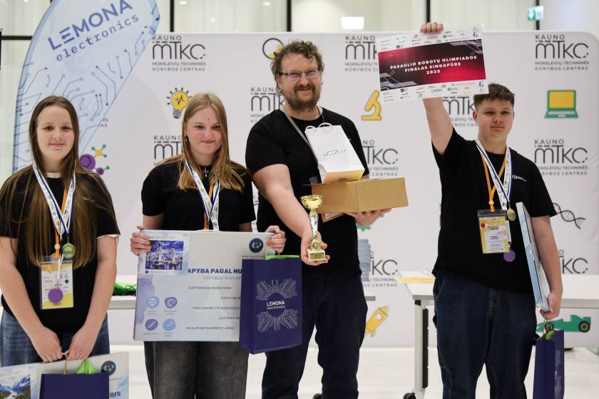 Kaune įvyko Pasaulinės robotų olimpiados nacionalinis turnyras – Lietuvos komandos ruošiasi Singapūrui