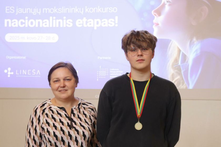 Europos Sąjungos jaunųjų mokslininkų konkurse Lietuvos atstovas pristato virusų tyrimus