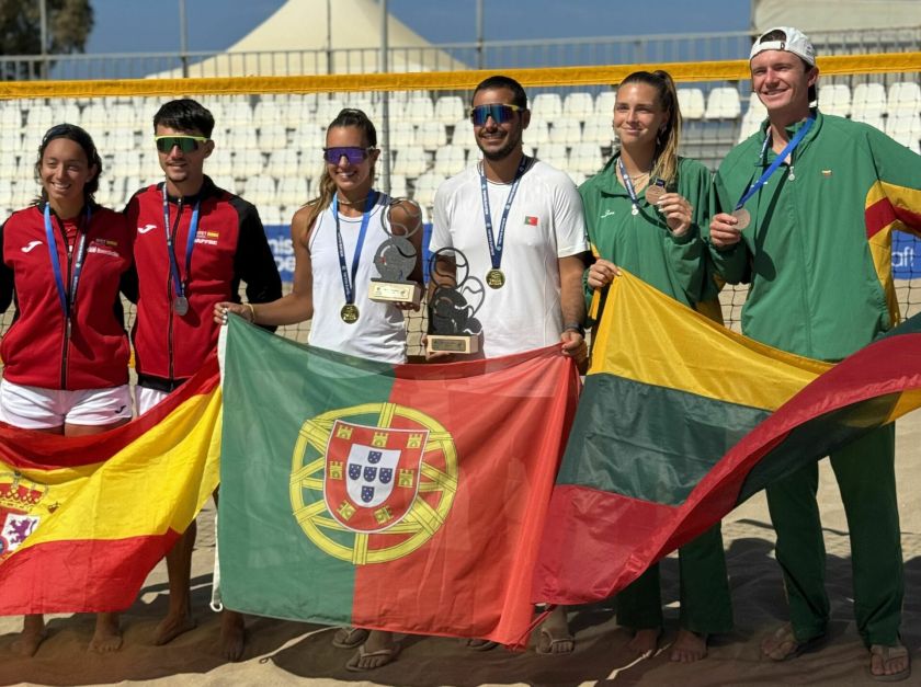 Lietuvos paplūdimio tenisas iškovojo pirmąjį medalį Europos čempionate