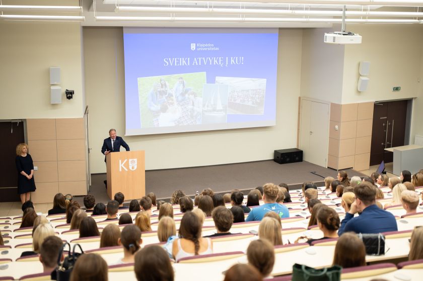 Studijų startas Klaipėdos universitete: artėjantis jubiliejus, augantis studentų skaičius, infrastruktūros plėtra ir kvietimas švęsti kartu