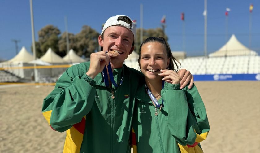 Lietuvos paplūdimio tenisas iškovojo pirmąjį medalį Europos čempionate