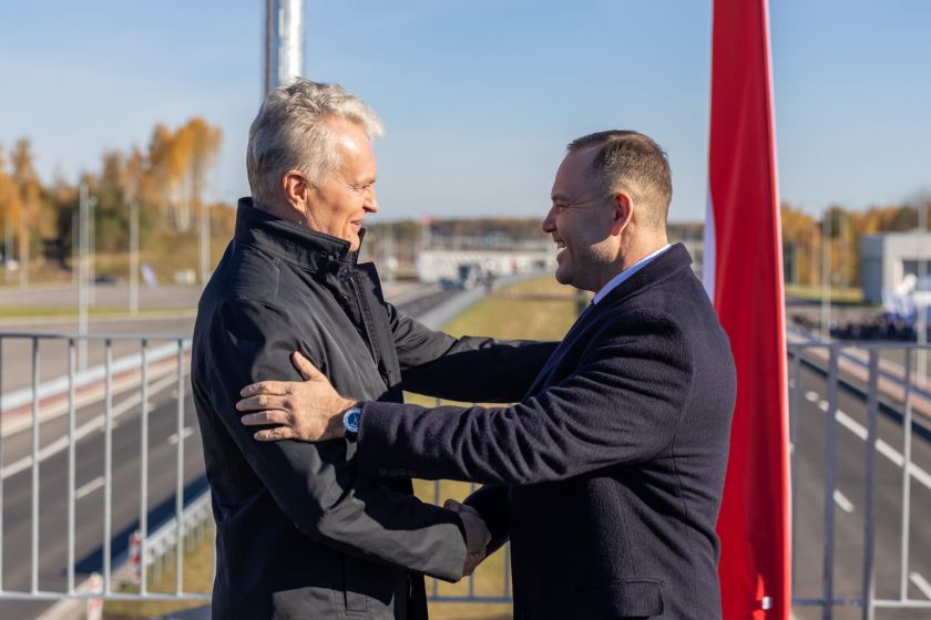 „Via Baltica“ automagistralėje sujungtos atkarpos tarp Lietuvos ir Lenkijos