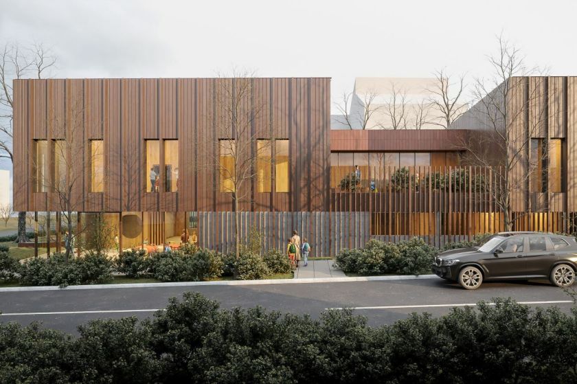 Parodė, kaip atrodo naujai kuriami Vilniaus darželiai: pažintiniai takai, baseinai, šiuolaikiška architektūra