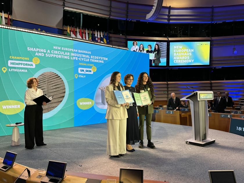 Lietuvių projektas „HempForma“ pelnė prestižinį Europos apdovanojimą